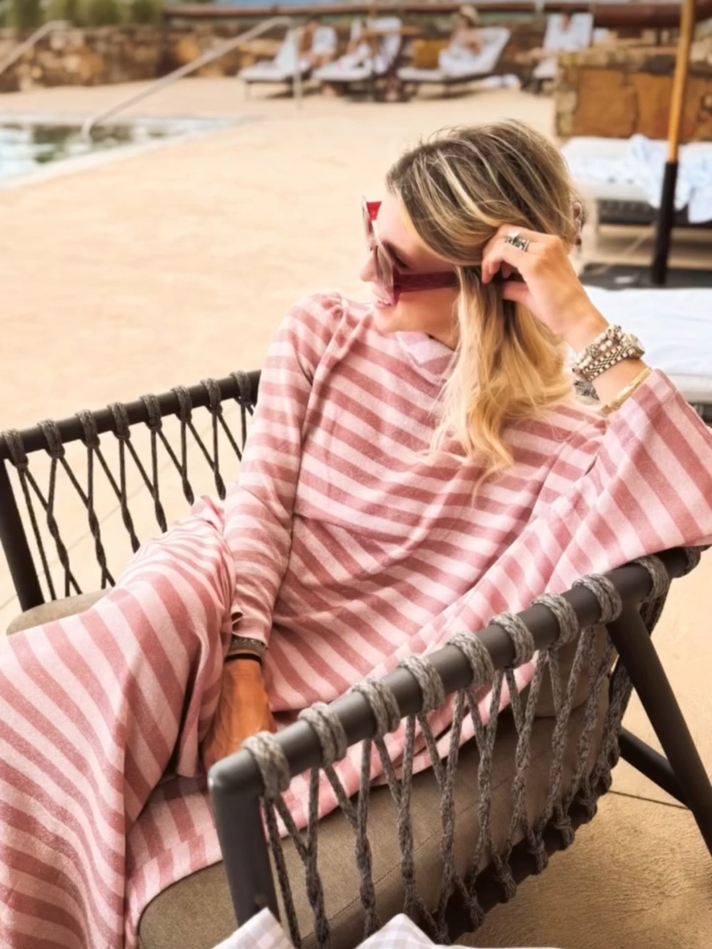 Buru Palm Canyon Kaftan - Shimmer Stripe
